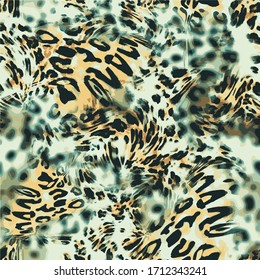 Leopard pattern design, vector illustration background