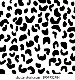 Leopard pattern design, vector illustration background seamless repeats
