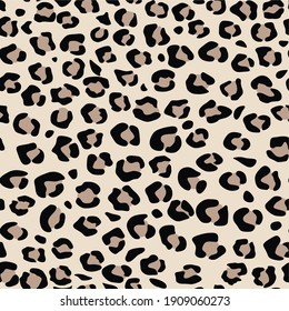 Leopard pattern design, vector illustration background seamless 