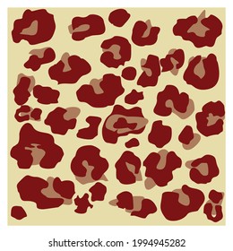 Leopard pattern design, vector illustration background. Animal design. Pardus