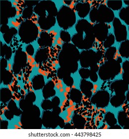 Leopard pattern design, vector illustration background 