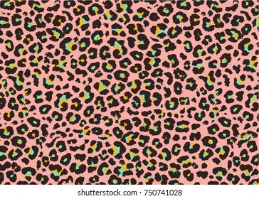 Leopard pattern design, vector illustration background