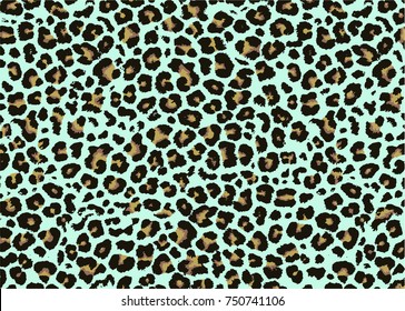 Leopard pattern design, vector illustration background