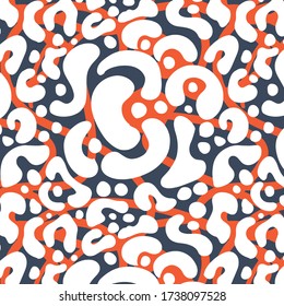 Leopard pattern design in vector. Seamless geometric pattern.