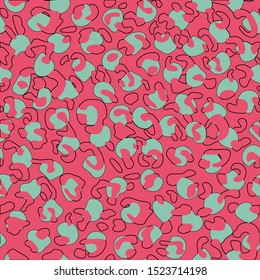 Leopard pattern design,ping seamless vector illustration background Camouflage pattern vector illustration