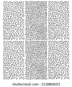 Leopard pattern graphic design vector art