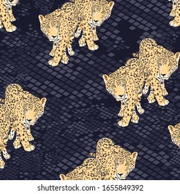 Leopard pattern, jaguar pattern, animal fur