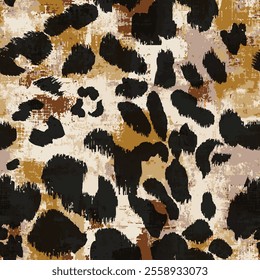 Leopard pattern, jaguar pattern, animal fur.