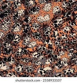 Leopard pattern, jaguar pattern, animal fur.