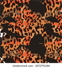 Impresión de moda moderna del patrón Leopard 