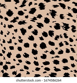 Leopard pattern on the beige background