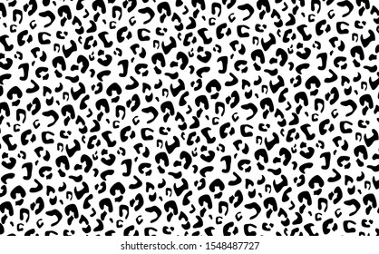 leopard pattern on the white background . vector design 