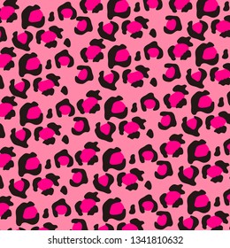 Leopard Print Vector Seamless Pattern Fashionable Stock Vector (Royalty ...