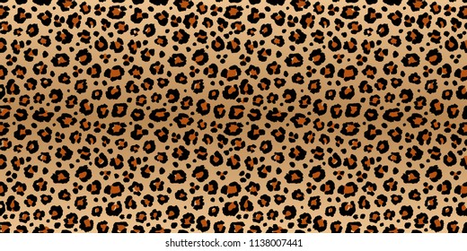 Leopard pattern repeat texture design, vector illustration background seamless print