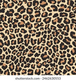 Leopard Pattern Seamles Vector soft color leopar