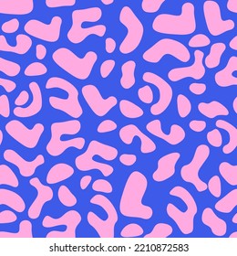 Leopardenmuster nahtlos. Leopardentier heller Druck. Farbnahtloser Hintergrund. Tiermuster