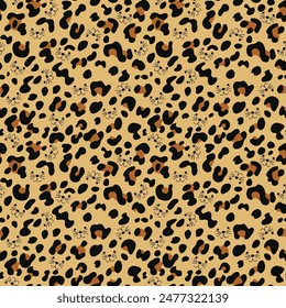 
Leopard pattern seamless background animal print modern texture for textile