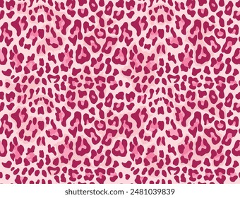 Leopardenmuster Nahtloser Hintergrund rosa Print, modernes Modedesign