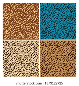 Leopard pattern seamless design, vector illustration background. Animal fur (panthera pardus) fabric design.  