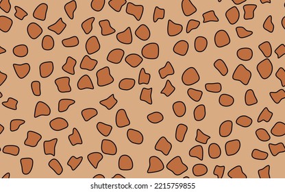 leopard pattern. seamless patterns. isolated vector graphic.
