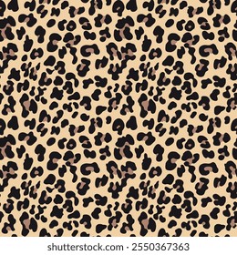 
leopard pattern seamless print, fashion stylish design with leopard spots, classic wild cat background