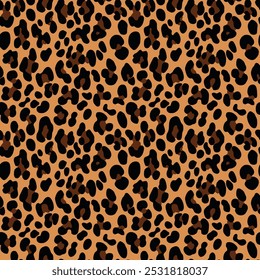 
leopard pattern seamless print, vector classic modern background with spots, fashion design