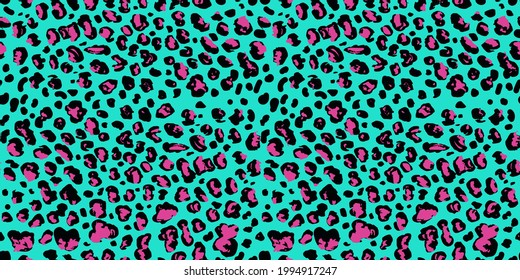 Leopard pattern. Seamless vector background. Trendy modern abstract art for textile, apparel, swimwear, wallpaper. Animal print design