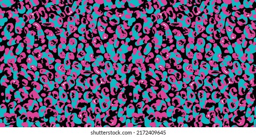Leopard pattern. Seamless vector background. Trendy modern abstract art for textile, apparel, swimwear, wallpaper. Animal print design