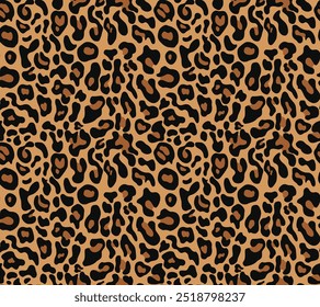 
leopard pattern seamless vector design, modern print with wild cat spots