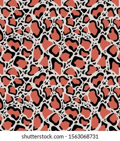 Leopard pattern. Seamless vector skin. Textile design.