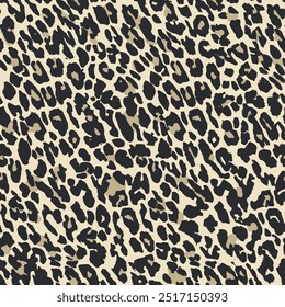 Patrón de leopardo de Vector sin costuras de color suave