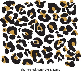Leopard pattern Svg Leopard.  shirt design. Leopard design.Vector illustration isolated on white background. Cutting file for Silhouette and Cricut. svg