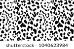 leopard pattern texture repeating seamless monochrome black and white. Fashion and stylish background
