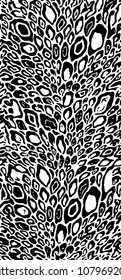 leopard pattern texture repeating seamless vector monochrome black white