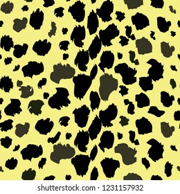 leopard pattern texture repeating seamless monochrome black and white. Fashion and stylish background. Fall Winter 2018-2019 Print Trends eps10