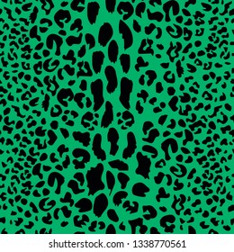 Leopard pattern texture repeating seamless monochrome black green