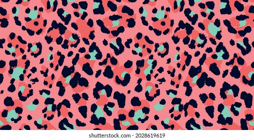 leopard pattern texture repeating seamless color. Fashion and stylish background