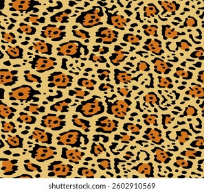 leopard pattern texture repeating seamless orange black