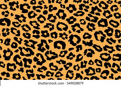 leopard pattern texture repeating seamless orange black cheetah