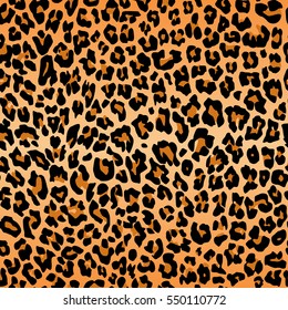 leopard pattern texture repeating seamless orange black fur print skin