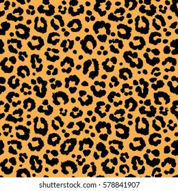 leopard pattern texture repeating seamless orange black fur print skin