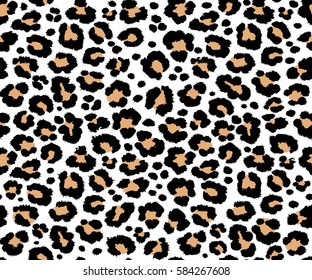 leopard pattern texture repeating seamless orange black fur print skin