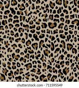 Leopard Pattern Texture Repeating Seamless Print.