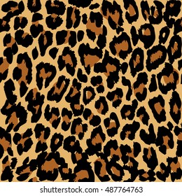 Leopard pattern. Vector.