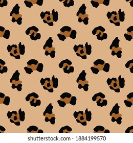 
Leopard pattern vector illustration of repeat print on clothes, paper, fabric.