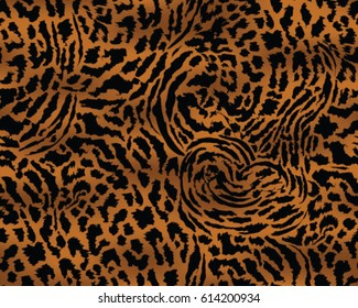 Leopard pattern, vector, illustration, seamless, print, wallpaper, background, texture