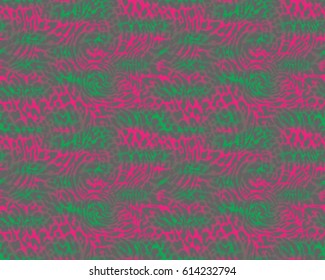 Leopard pattern, vector, illustration, seamless, print, wallpaper, background, texture in pink and green.