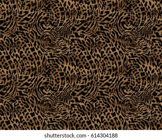 Leopard pattern, vector, illustration, seamless, print, wallpaper, background, texture