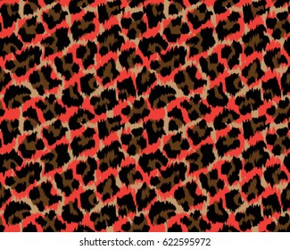 Leopard pattern, vector, illustration, seamless, print, wallpaper, background, texture