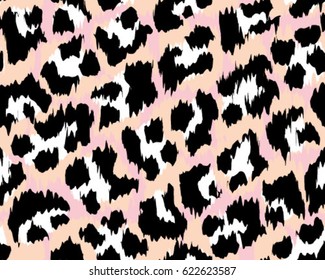 Leopard pattern, vector, illustration, seamless, print, wallpaper, background, texture